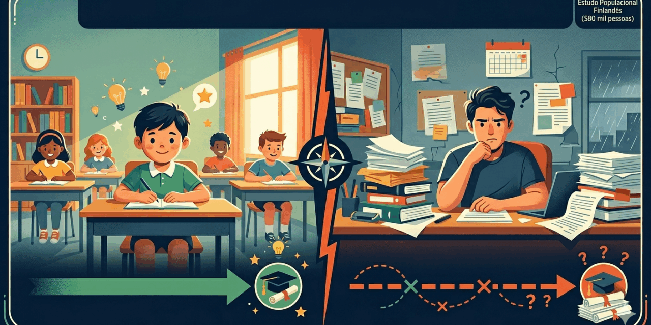 Quando o diagnóstico chega importa: idade do diagnóstico de TDAH e desfechos educacionais ao longo da vida  O que um estudo populacional finlandês com 580 mil pessoas pode nos ensinar sobre a janela em que o reconhecimento clínico do TDAH faz diferença